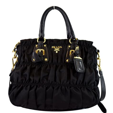 bn1336 prada|Prada Black Nappa Leather Gaufre Tote Bag BN1336.